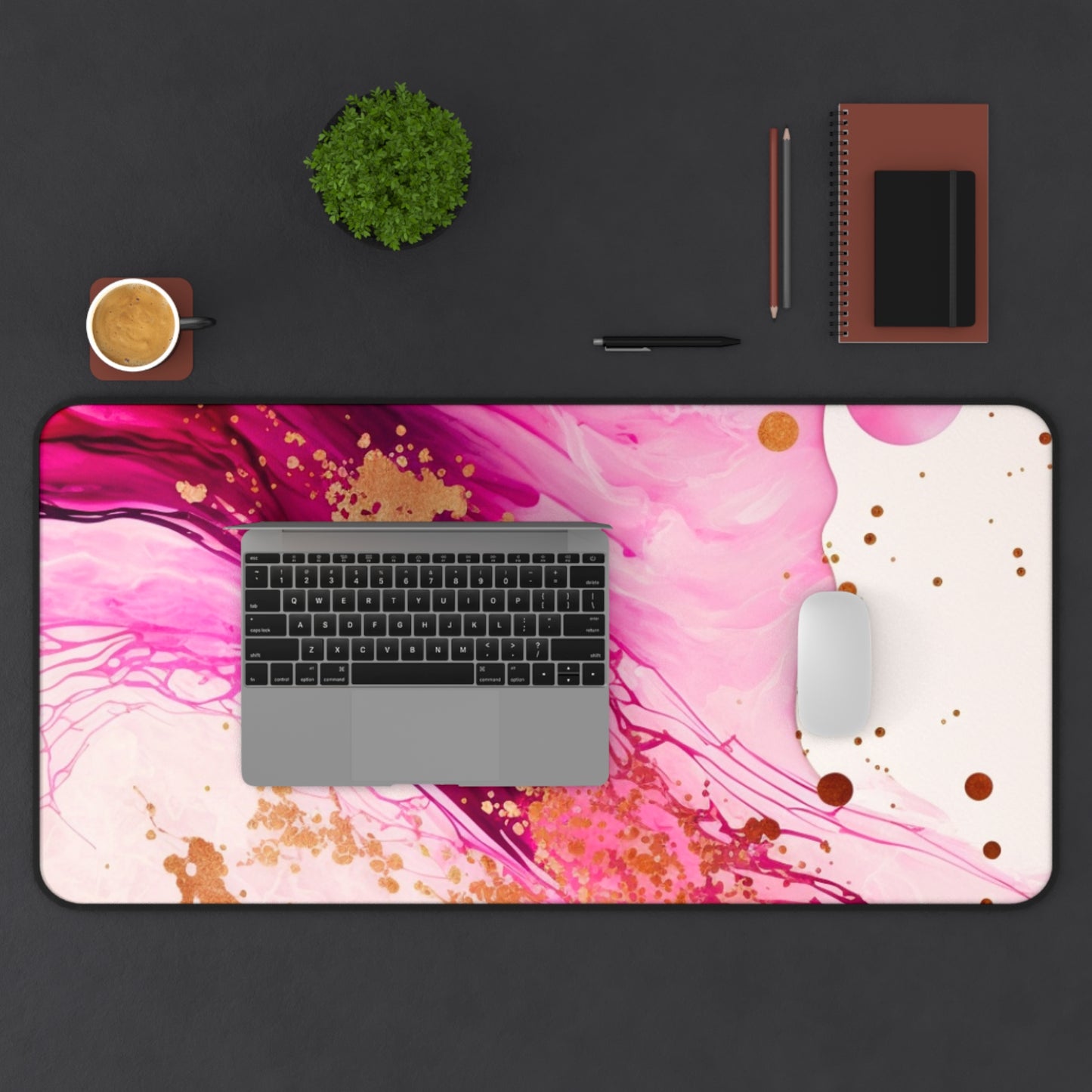 Neoprene Desk Mat – Blush & Burn