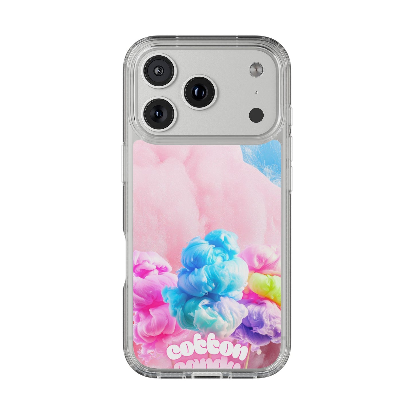 Clear Phone Case – Cotton Candy Dream