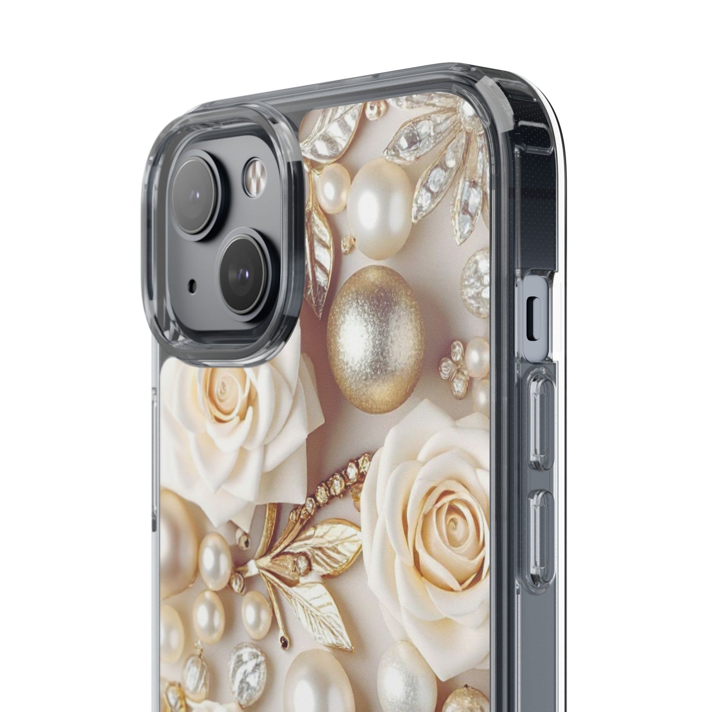 Clear Phone Case – Ivory Opulence