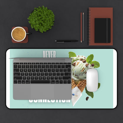 Never a Bad Connection – Mint Ice Cream Desk Mat