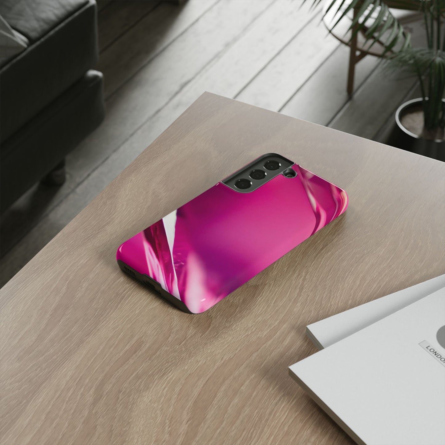 Protective Phone Case – Magenta Motion