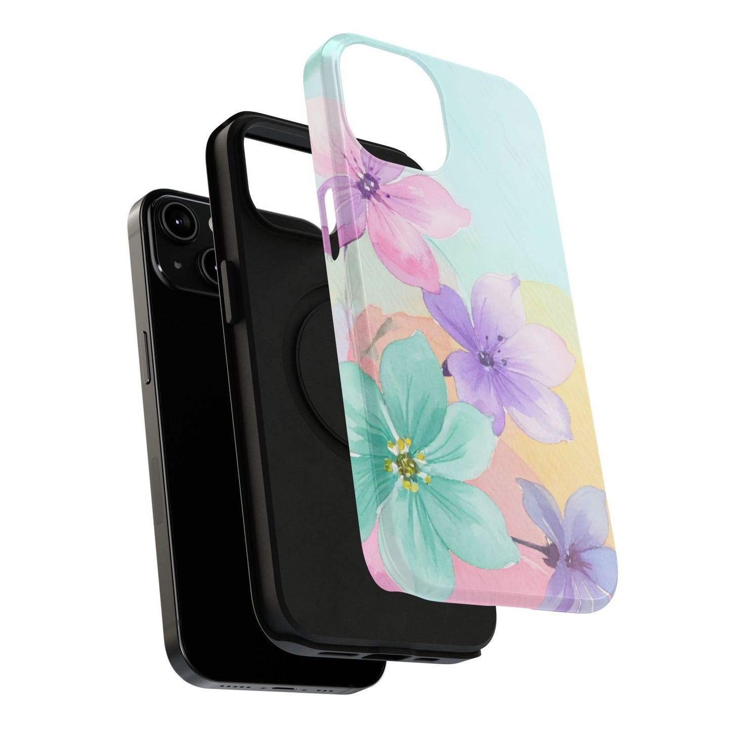 Impact-Resistant Phone Case – Water Petal