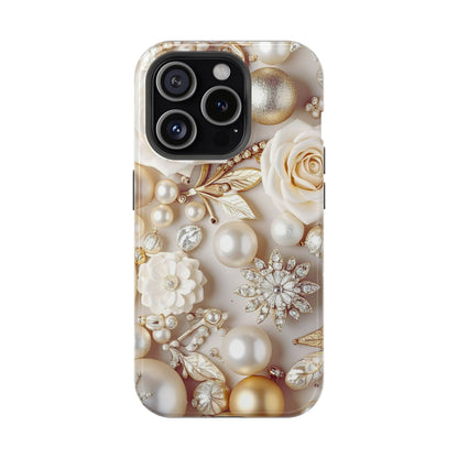 Wireless-Charging Compatible Case – Ivory Opulence