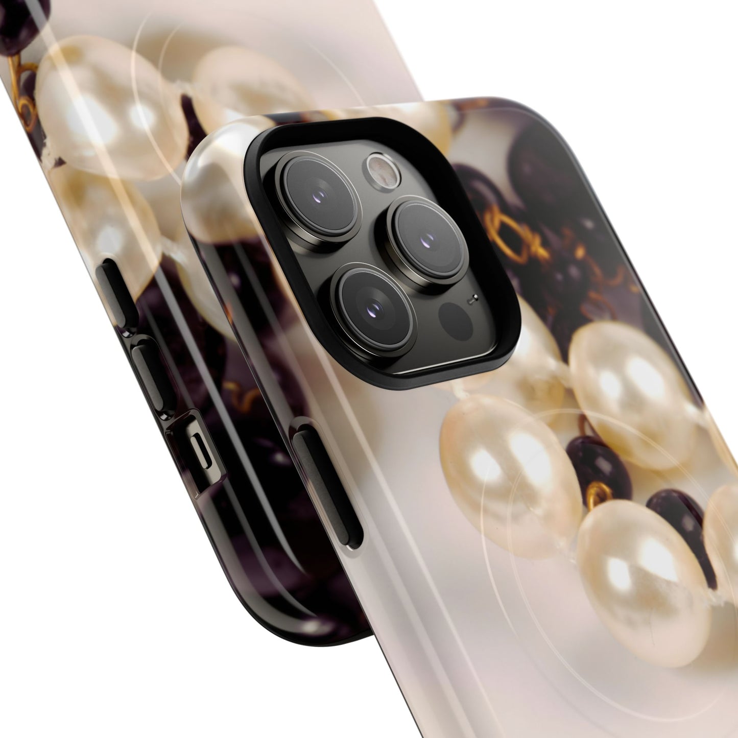 Protective Magnetic Phone Case – Noir Pearl