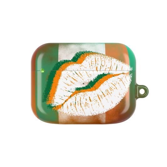 Wireless Earbud Case Cover – Irish Lip St. Patrick’s Day Design