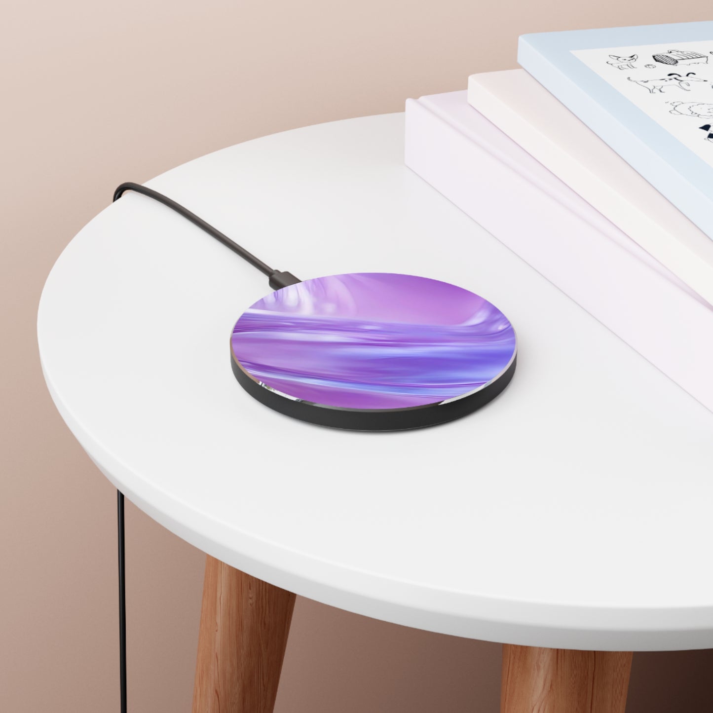 Wireless Charger – Lavender Wave