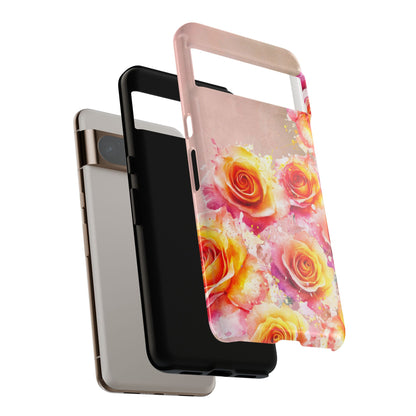 Protective Phone Case – Sunset Roses