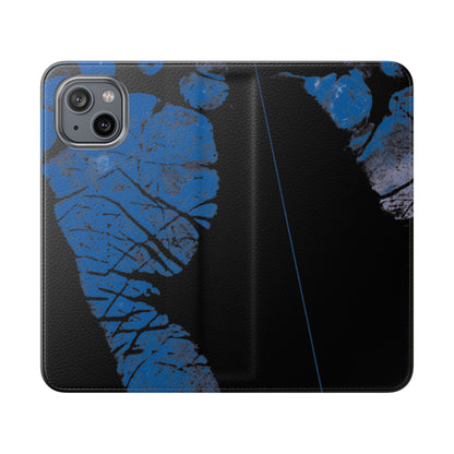 Flip Case – Mom’s Little Blue Footprints