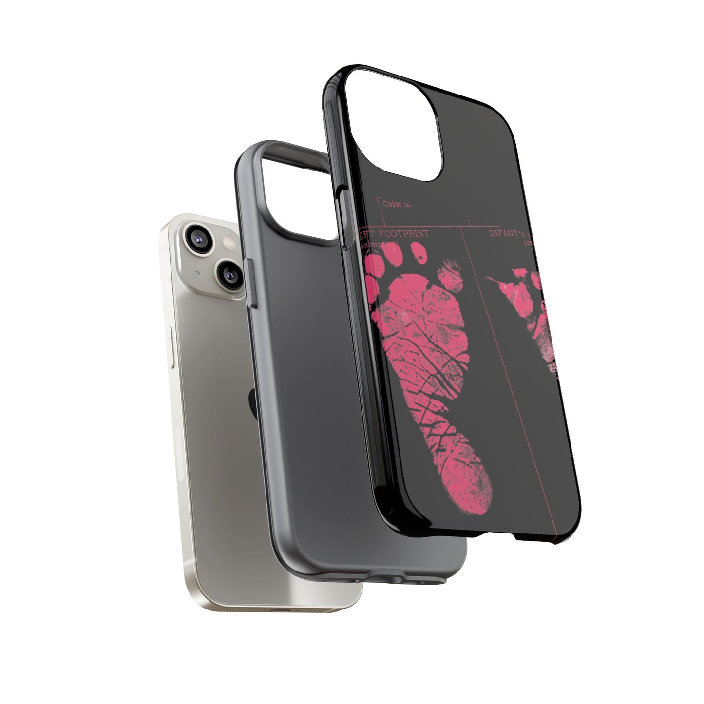 Protective Phone Case – Mom’s Little Pink Footprints