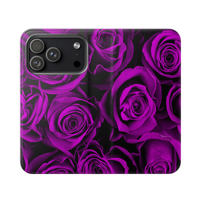 Flip Case – Amethyst Roses