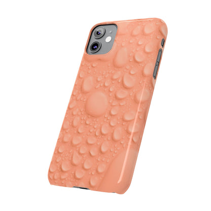 Slim Phone Case – Apricot Rain