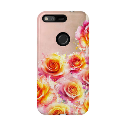 Protective Phone Case – Sunset Roses