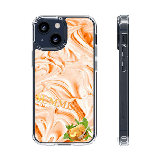 Clear Phone Case – Peach Sorbet
