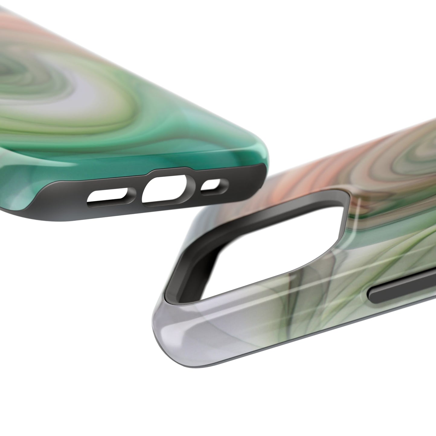 Impact-Resistant Phone Case – Marble Flow