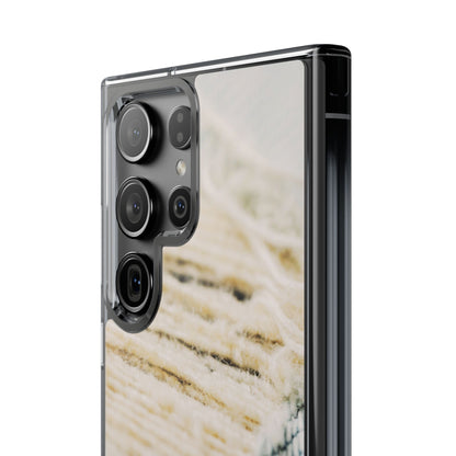 Clear Phone Case – Woven Warmth