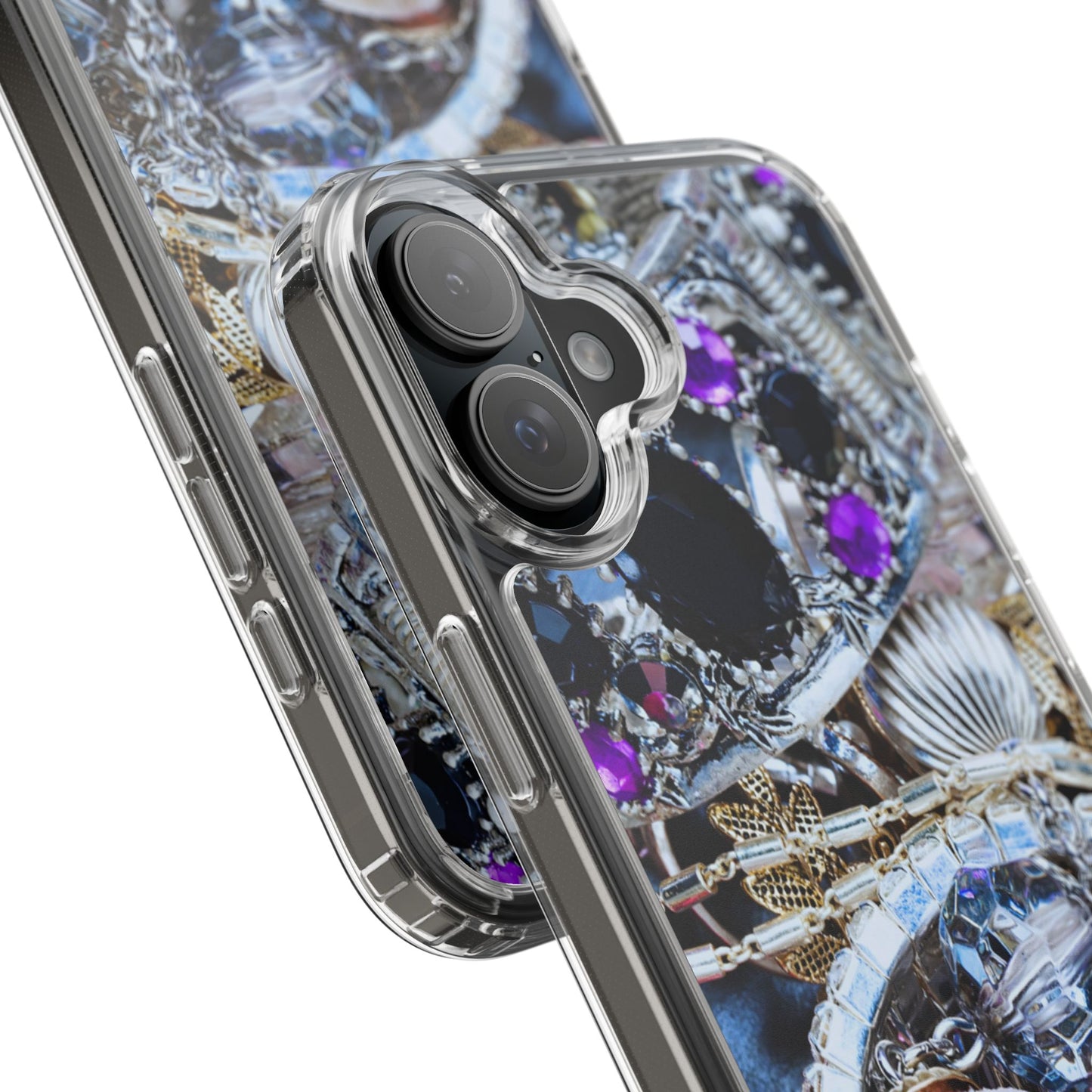 Clear Phone Case – Chrome Jewel