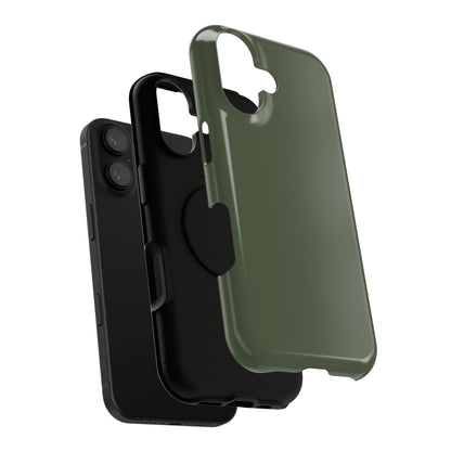 Impact-Resistant Phone Case — Military Green Protective Shockproof Cover