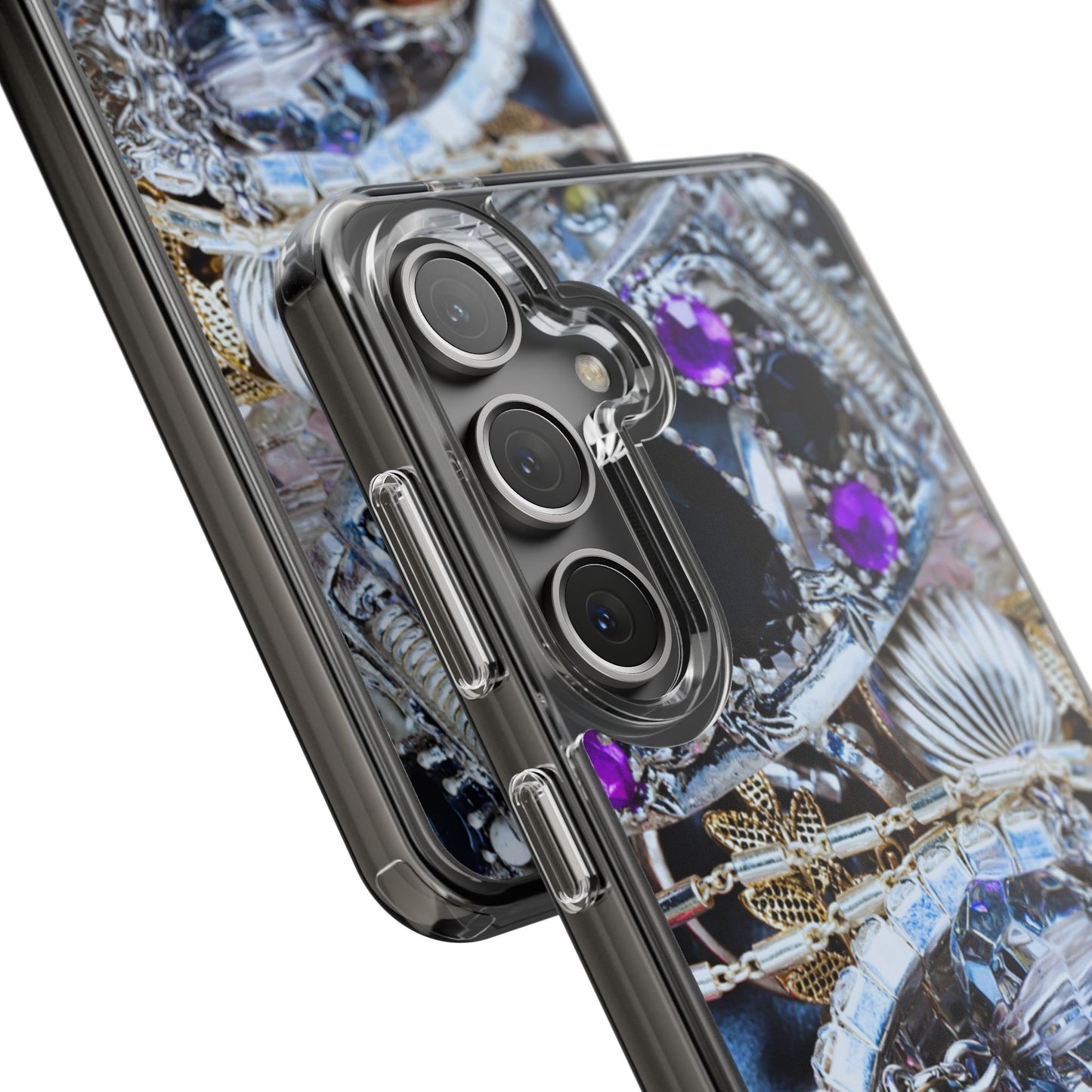 Clear Phone Case – Chrome Jewel