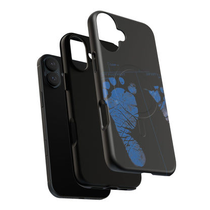 Protective Magnetic Phone Case – Mom’s Little Blue Footprints