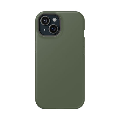 Wireless-Charging Compatible Case – Cabin Green – Compatible with iPhone 13–17 & Samsung Galaxy S25–S26 Series