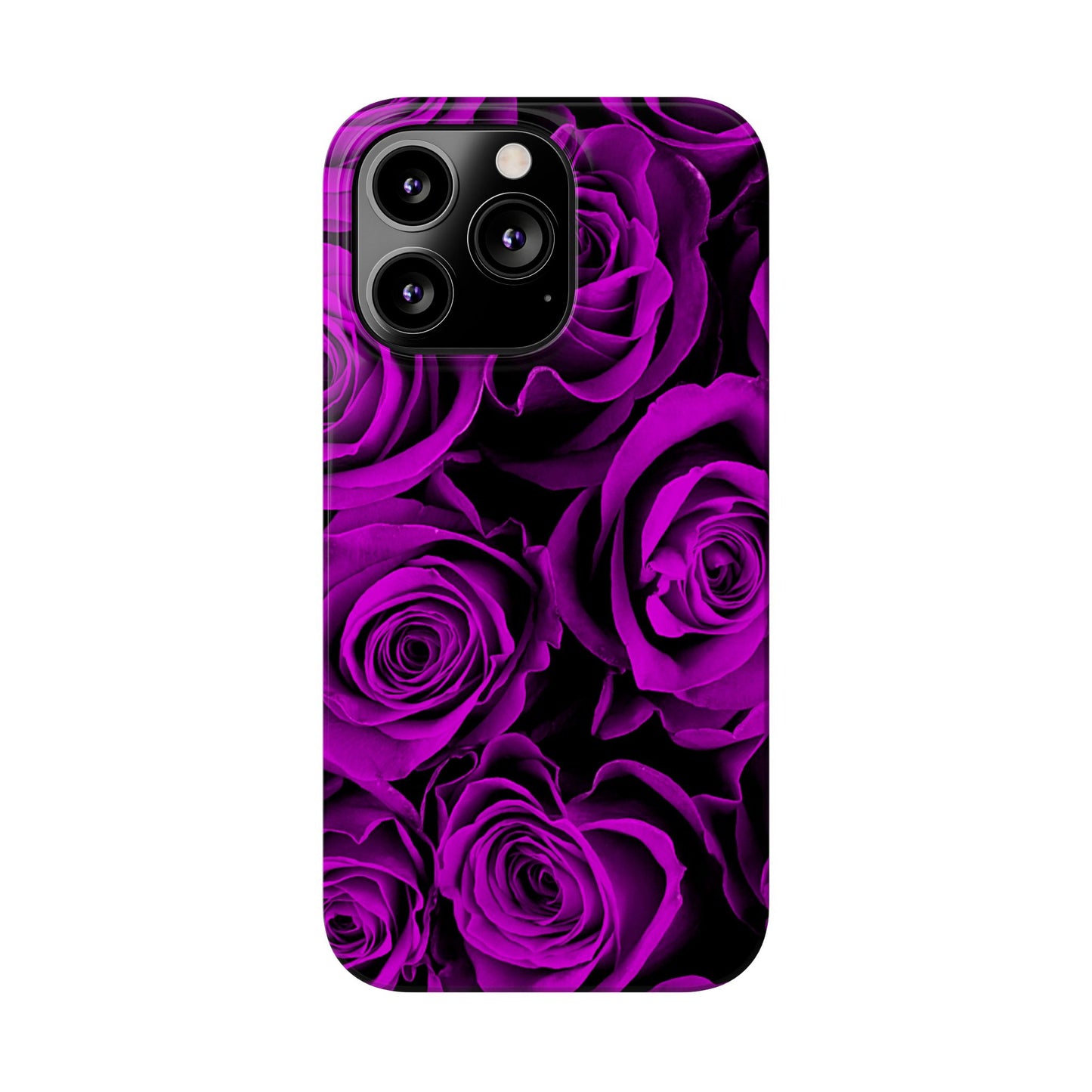 Slim Phone Case – Amethyst Roses