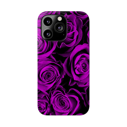 Slim Phone Case – Amethyst Roses