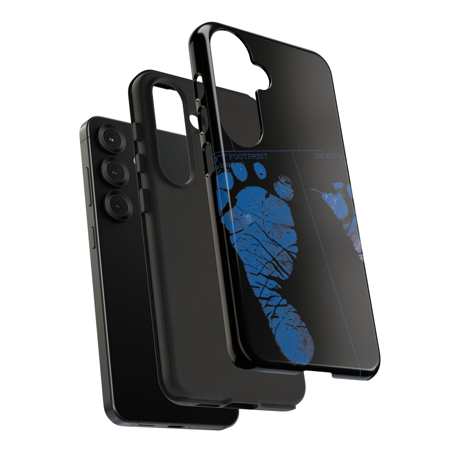 Protective Phone Case – Mom’s Little Blue Footprints