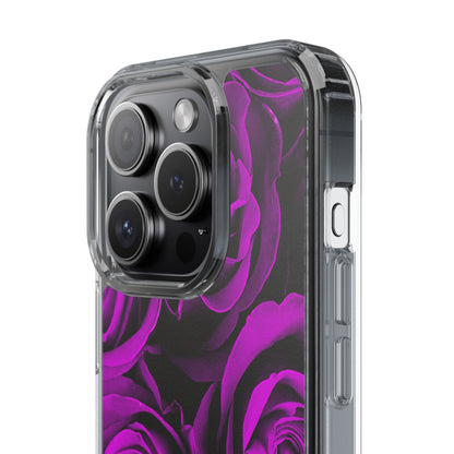 Clear Phone Case – Amethyst Roses