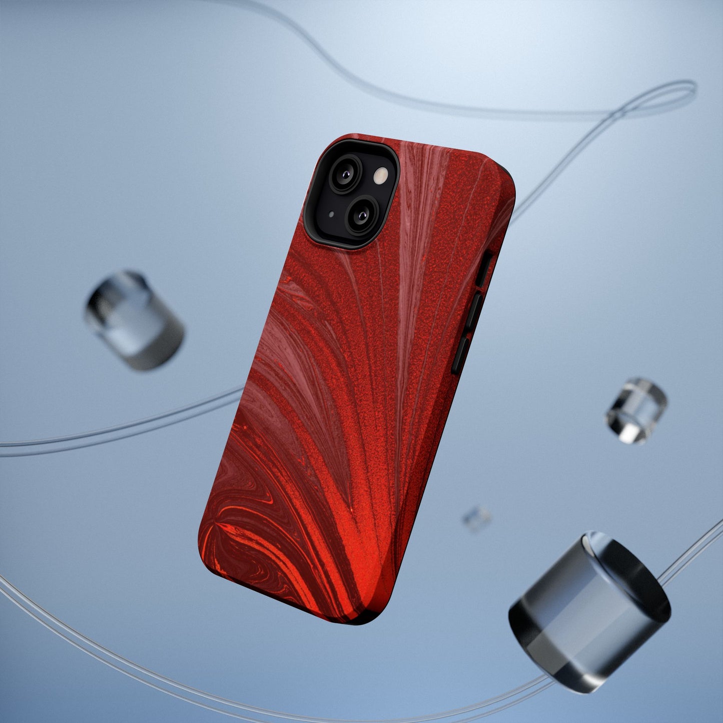 Impact-Resistant Phone Case — Crimson Current