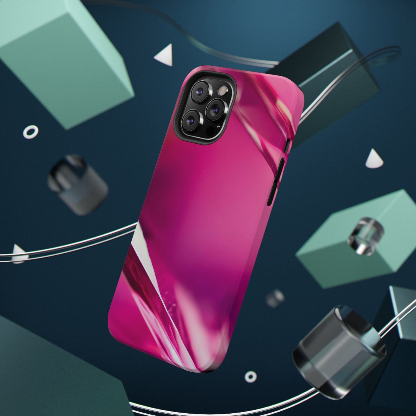 Impact-Resistant Phone Case – Magenta Motion