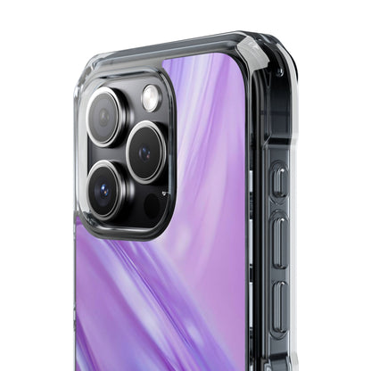 Clear Magnetic Phone Case – Lavender Wave