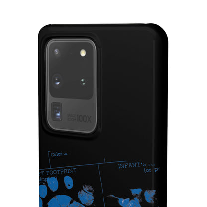 Snap Phone Case – Mom’s Little Blue Footprints