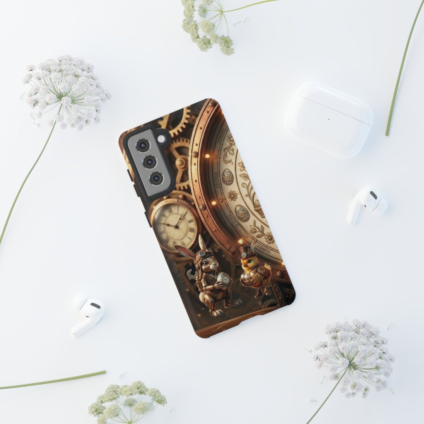 Protective Phone Case – Clockwork Cottontail