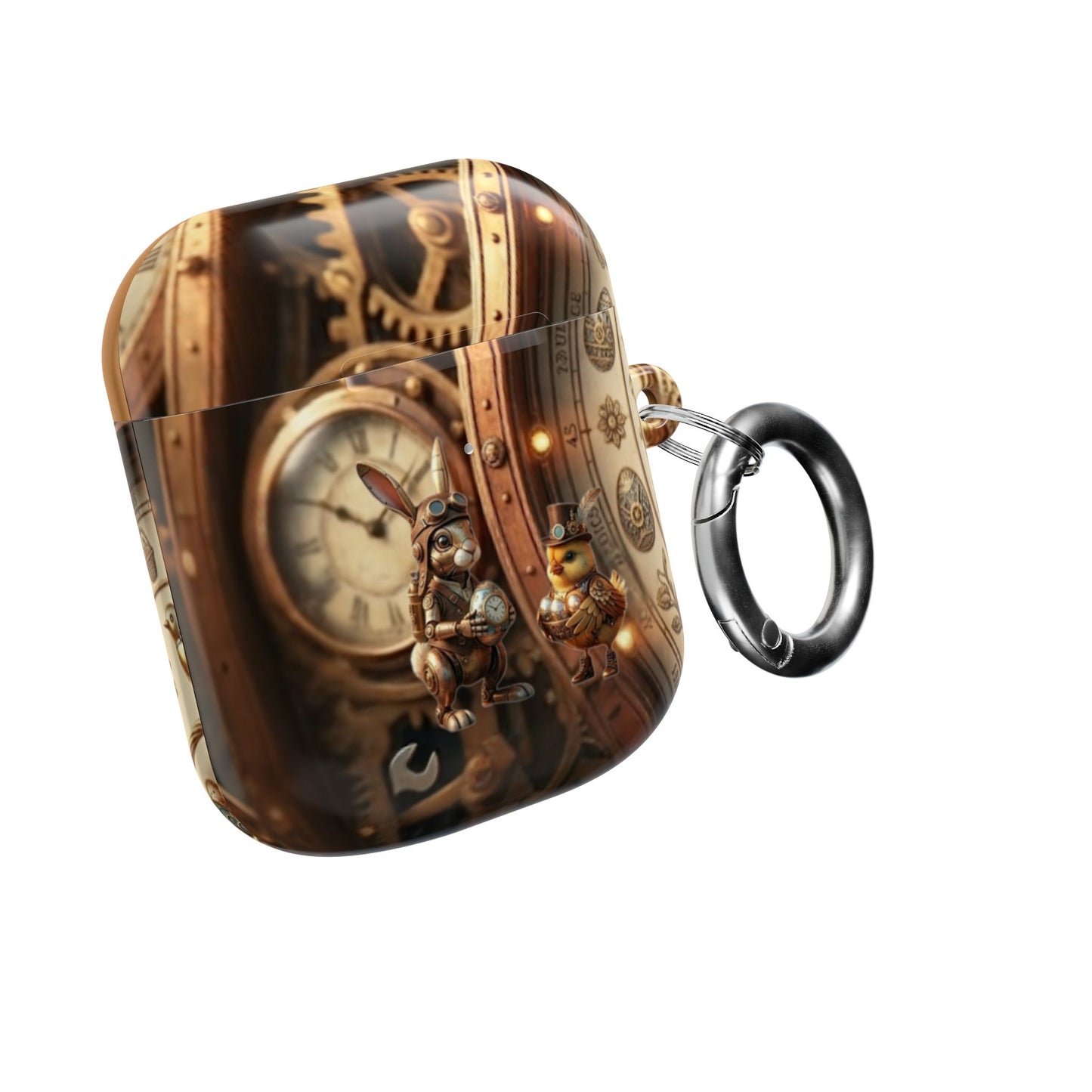Earbud Case Cover – Clockwork Cottontail