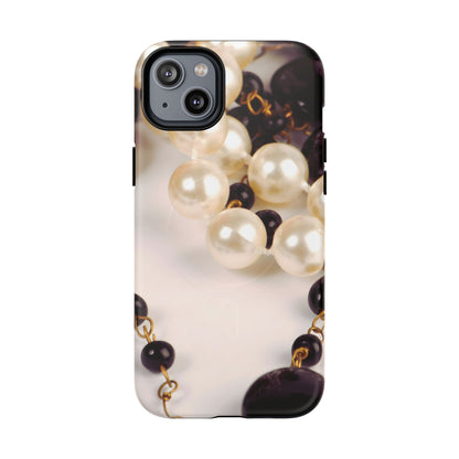 Protective Magnetic Phone Case – Noir Pearl