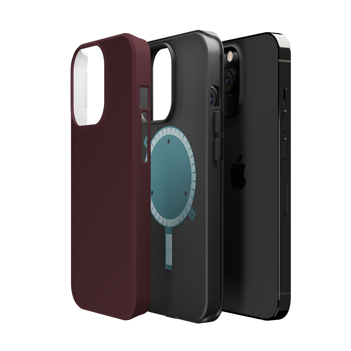 Wireless-Charging Compatible Case – Mulled Wine – Compatible with iPhone 13–17 & Samsung Galaxy S25–S26 Series