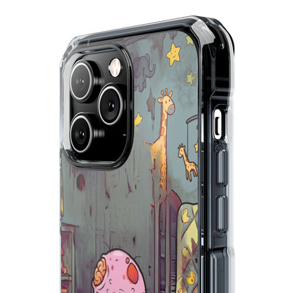 Clear Magnetic Phone Case — Cute Creepy Zombie Baby Design