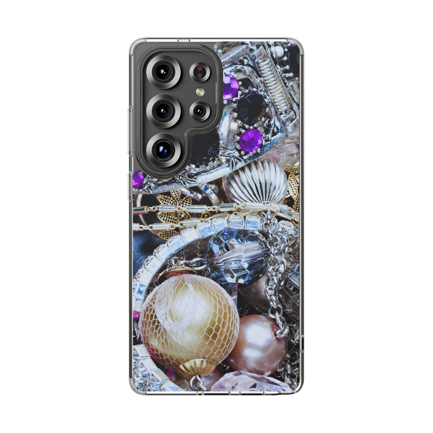 Clear Phone Case – Chrome Jewel