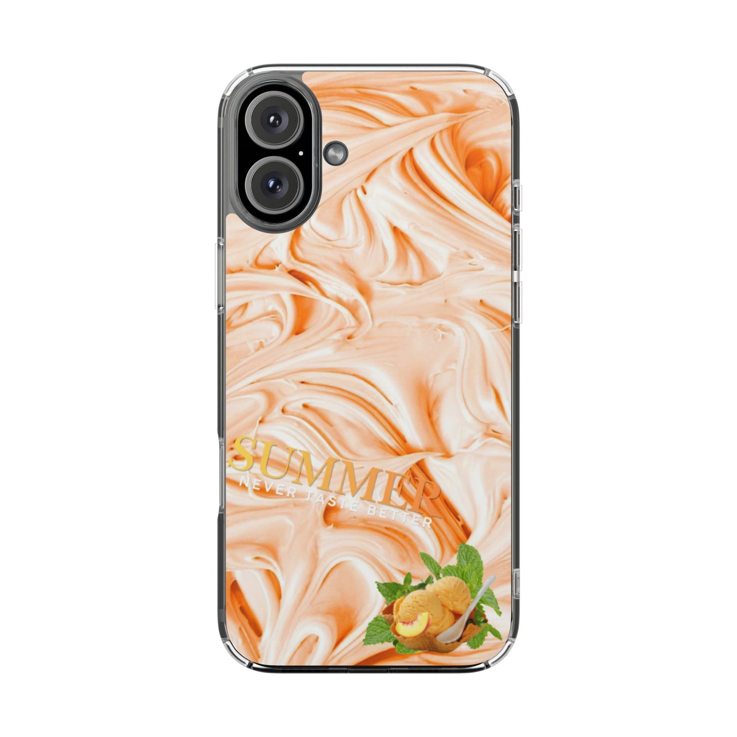 Clear Phone Case – Peach Sorbet