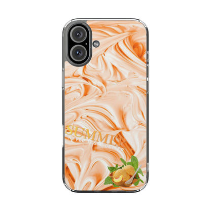 Clear Phone Case – Peach Sorbet