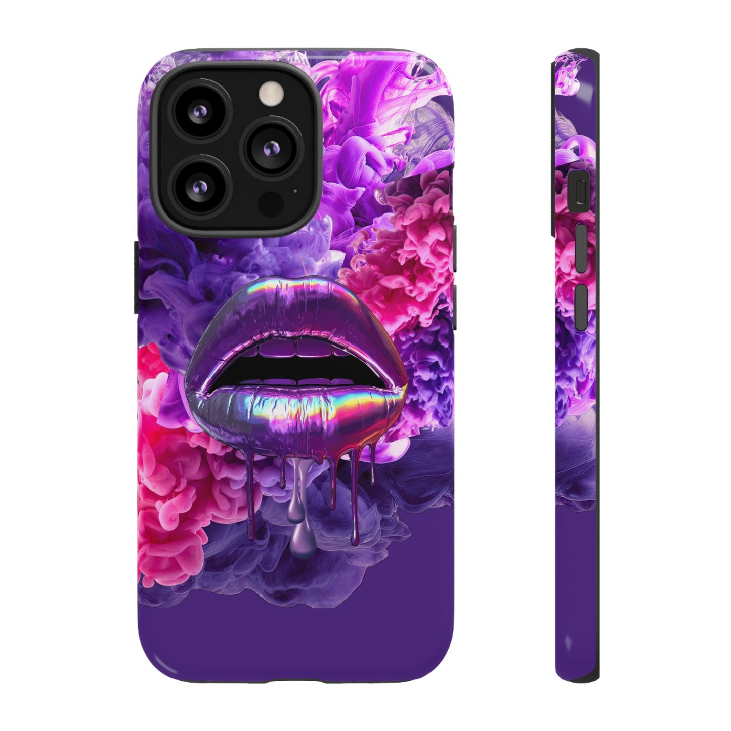 Protective Phone Case – Purple Haze Lips