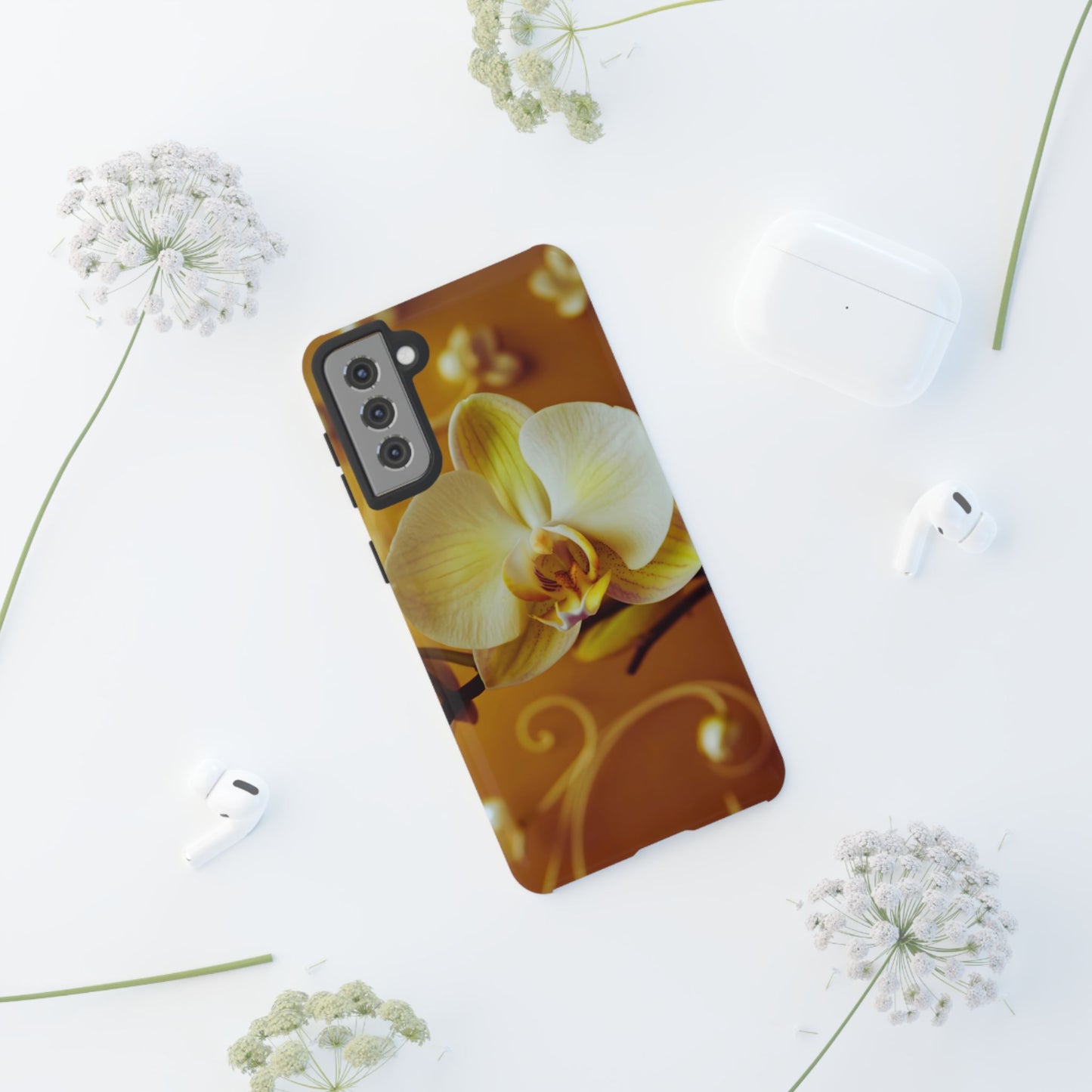 Protective Phone Case – Amber Orchid