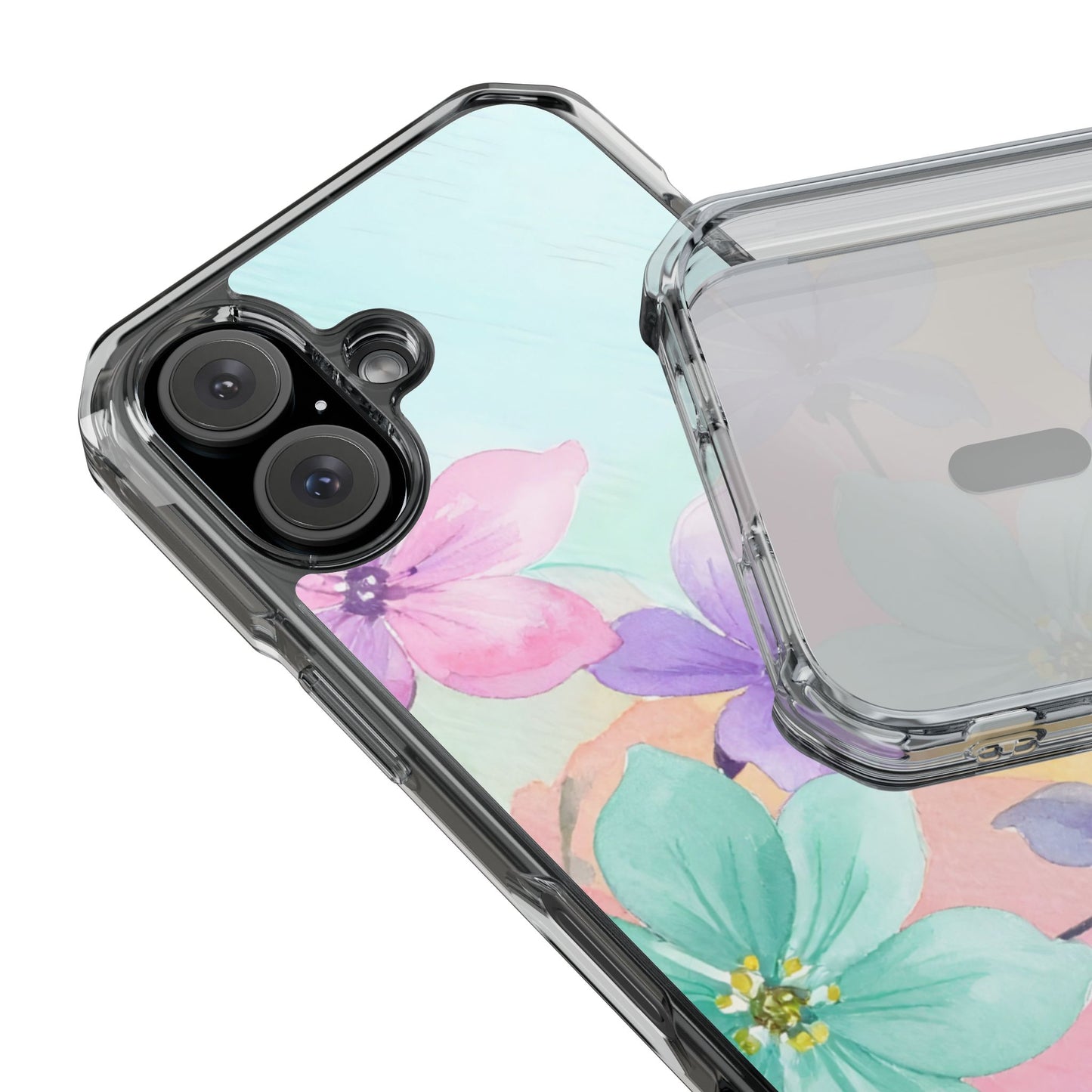 Clear Magnetic Phone Case – Water Petal
