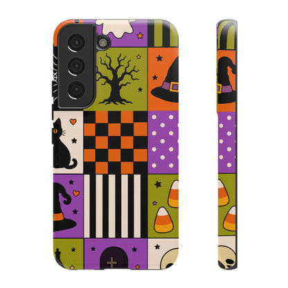 Protective Phone Case – Spooky Patchwork