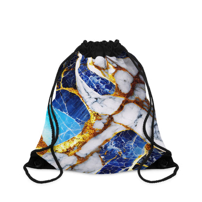 Drawstring Bag – Sapphire Veins