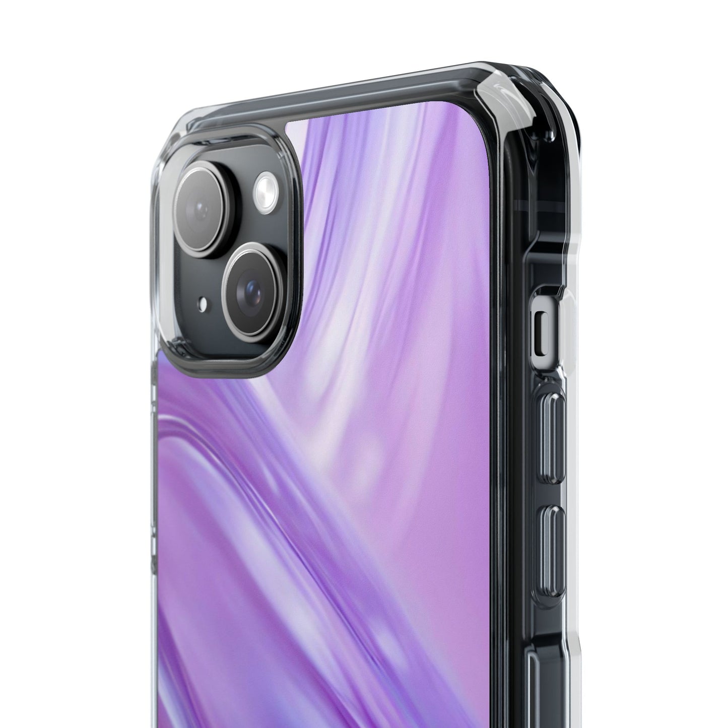 Clear Magnetic Phone Case – Lavender Wave