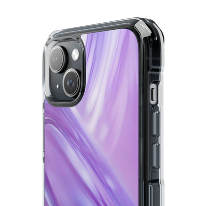 Clear Magnetic Phone Case – Lavender Wave