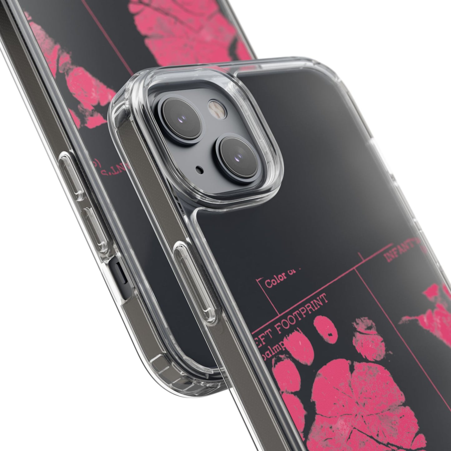 Clear Phone Case – Mom’s Little Pink Footprints