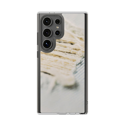 Clear Phone Case – Woven Warmth