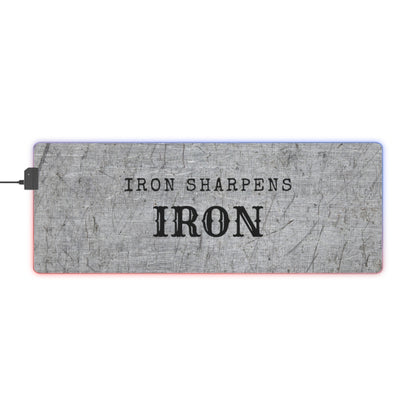 Gaming LED Desk Mat – Forged Steel